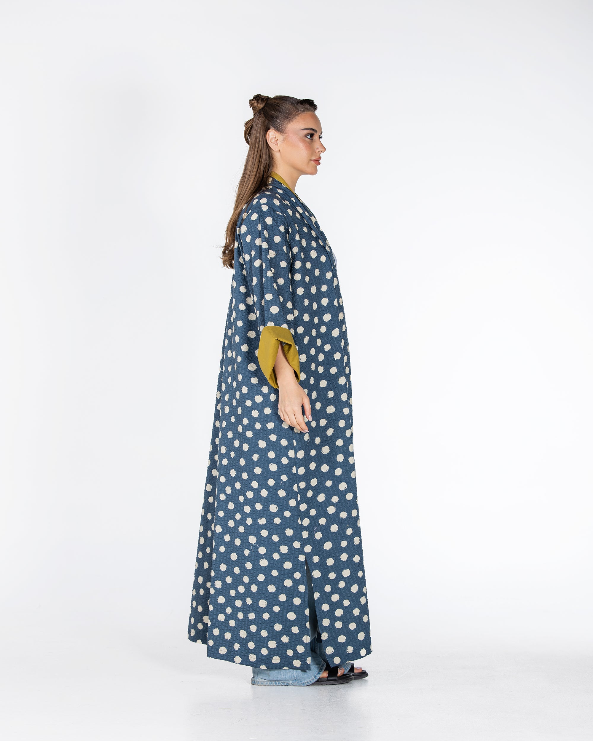 Confetti - Polka Dot Crinkle  Abaya