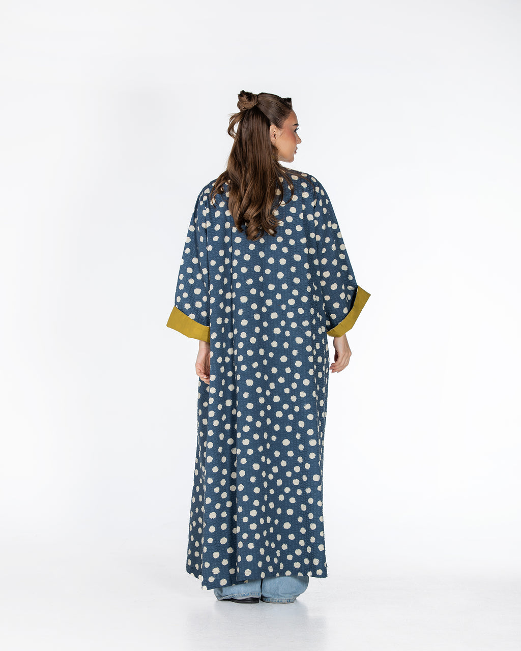 Confetti - Polka Dot Crinkle  Abaya