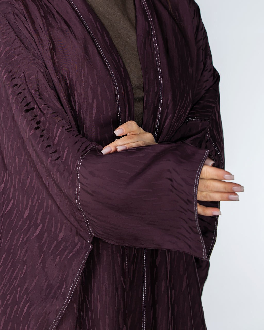 Copper 2.0 – Woven Viscose Linen Bisht Abaya