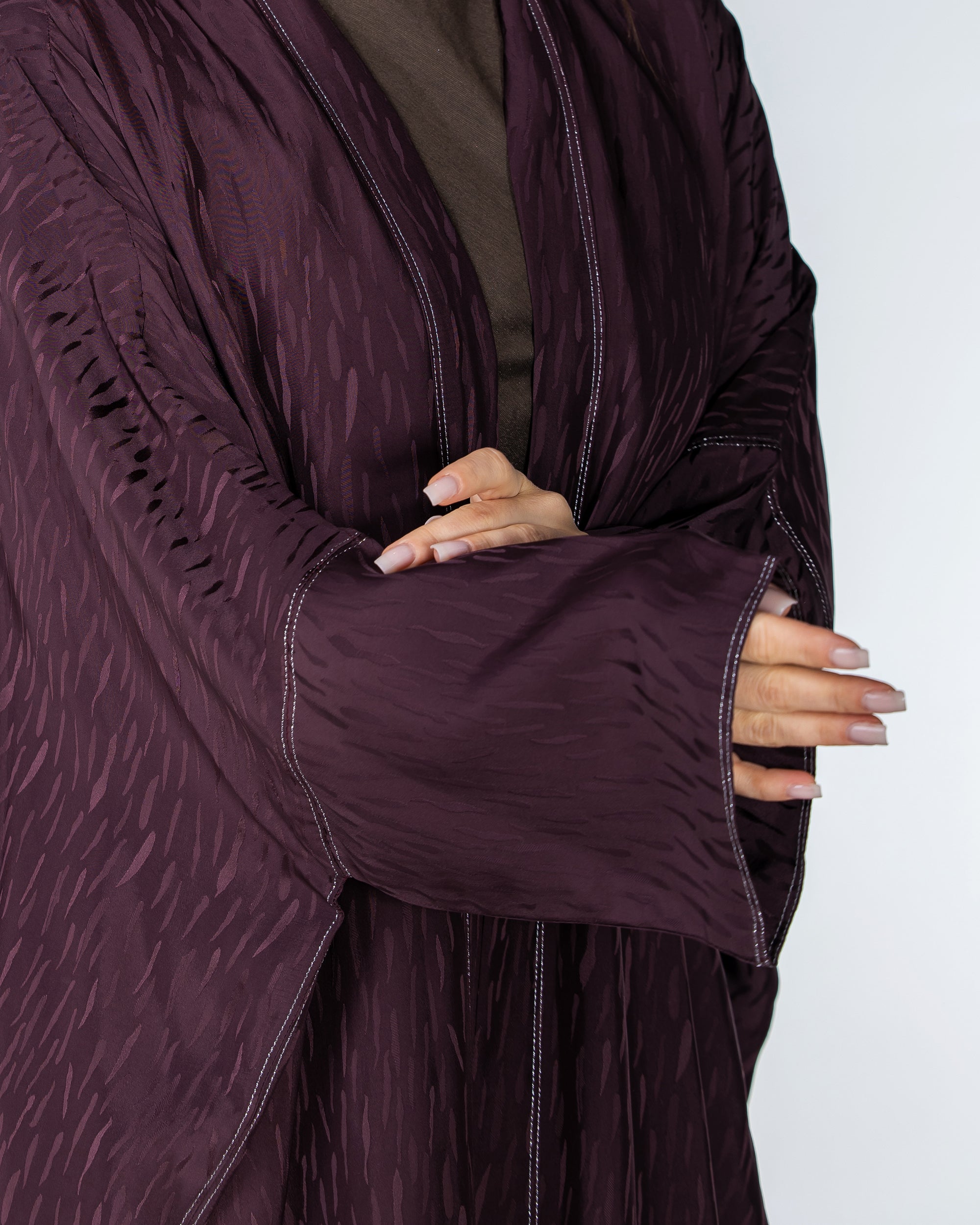Copper 2.0 – Woven Viscose Linen Bisht Abaya