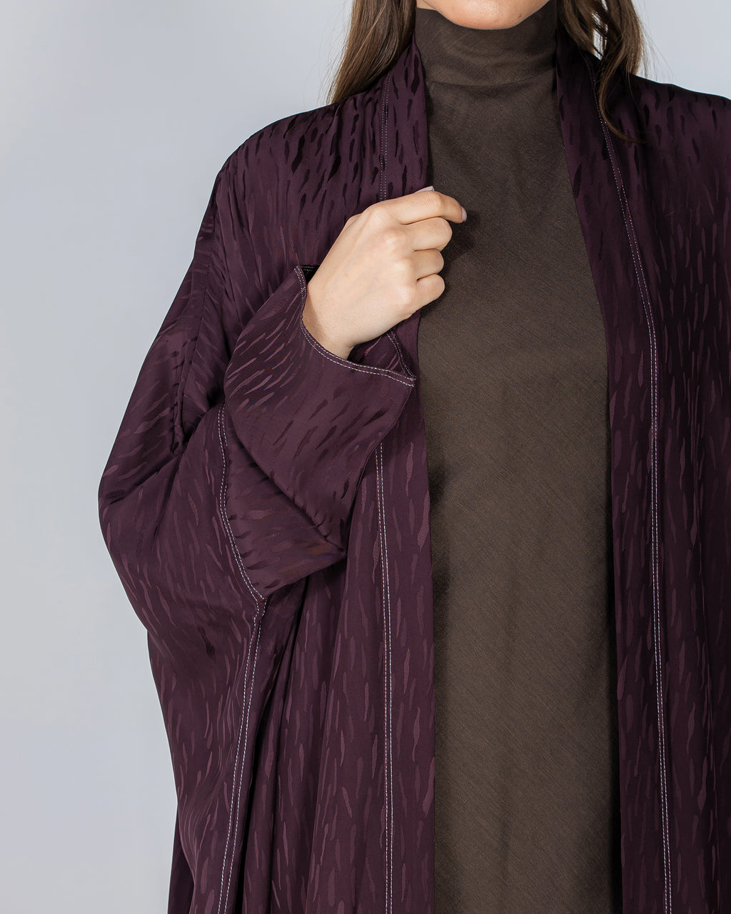 Copper 2.0 – Woven Viscose Linen Bisht Abaya