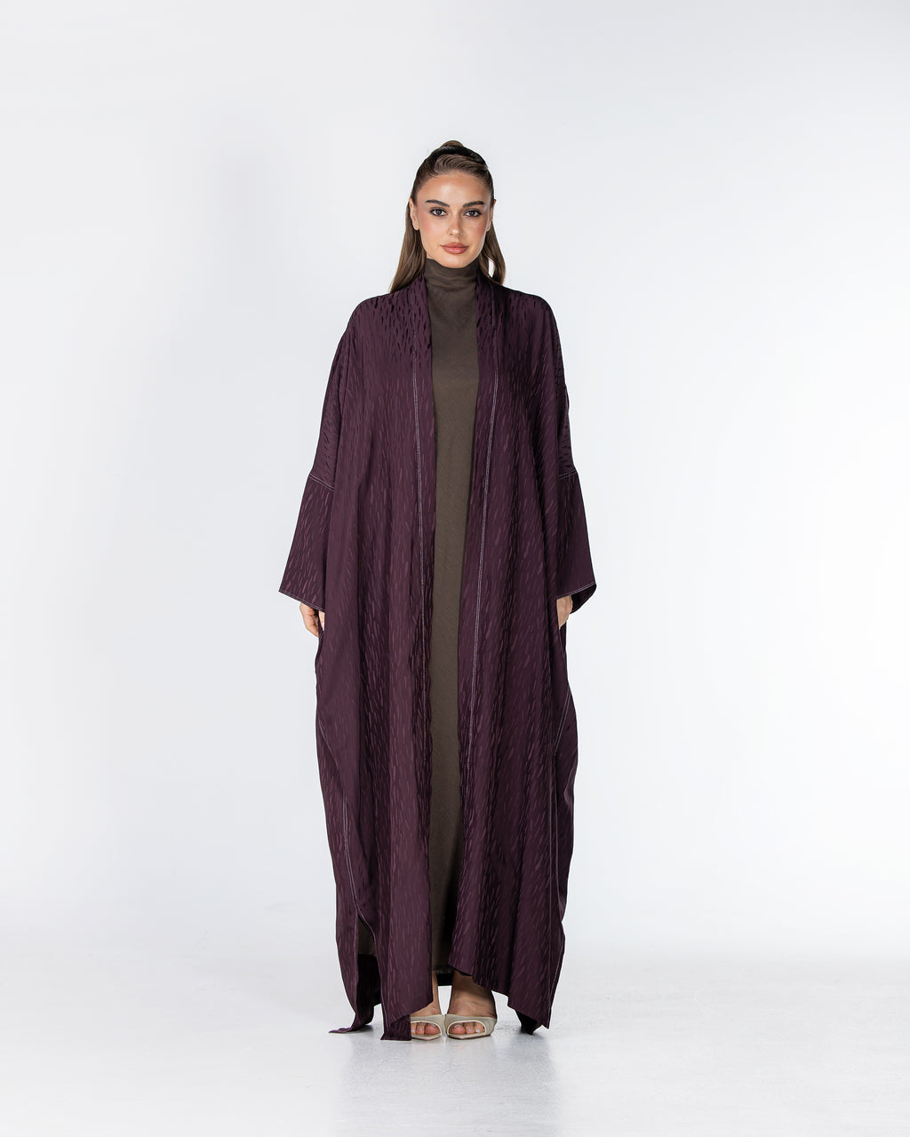 Copper 2.0 – Woven Viscose Linen Bisht Abaya