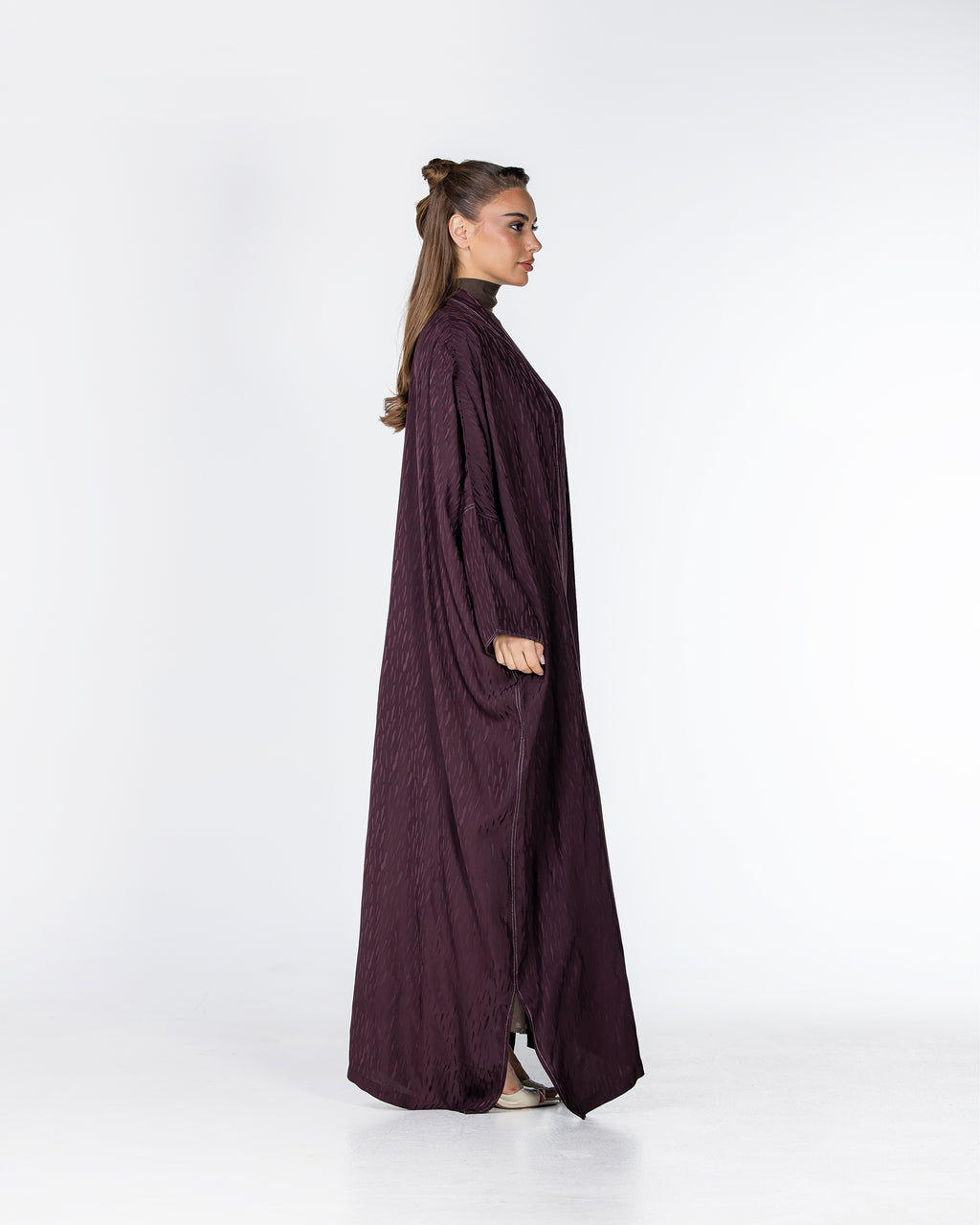 Copper 2.0 – Woven Viscose Linen Bisht Abaya