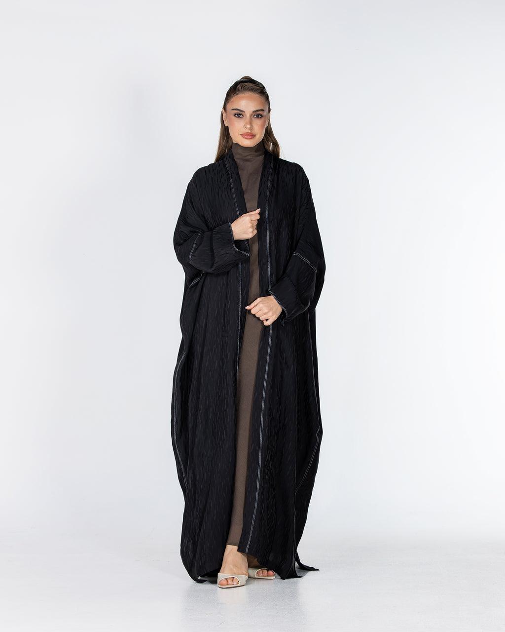Copper 2.0 – Woven Viscose Linen Bisht Abaya