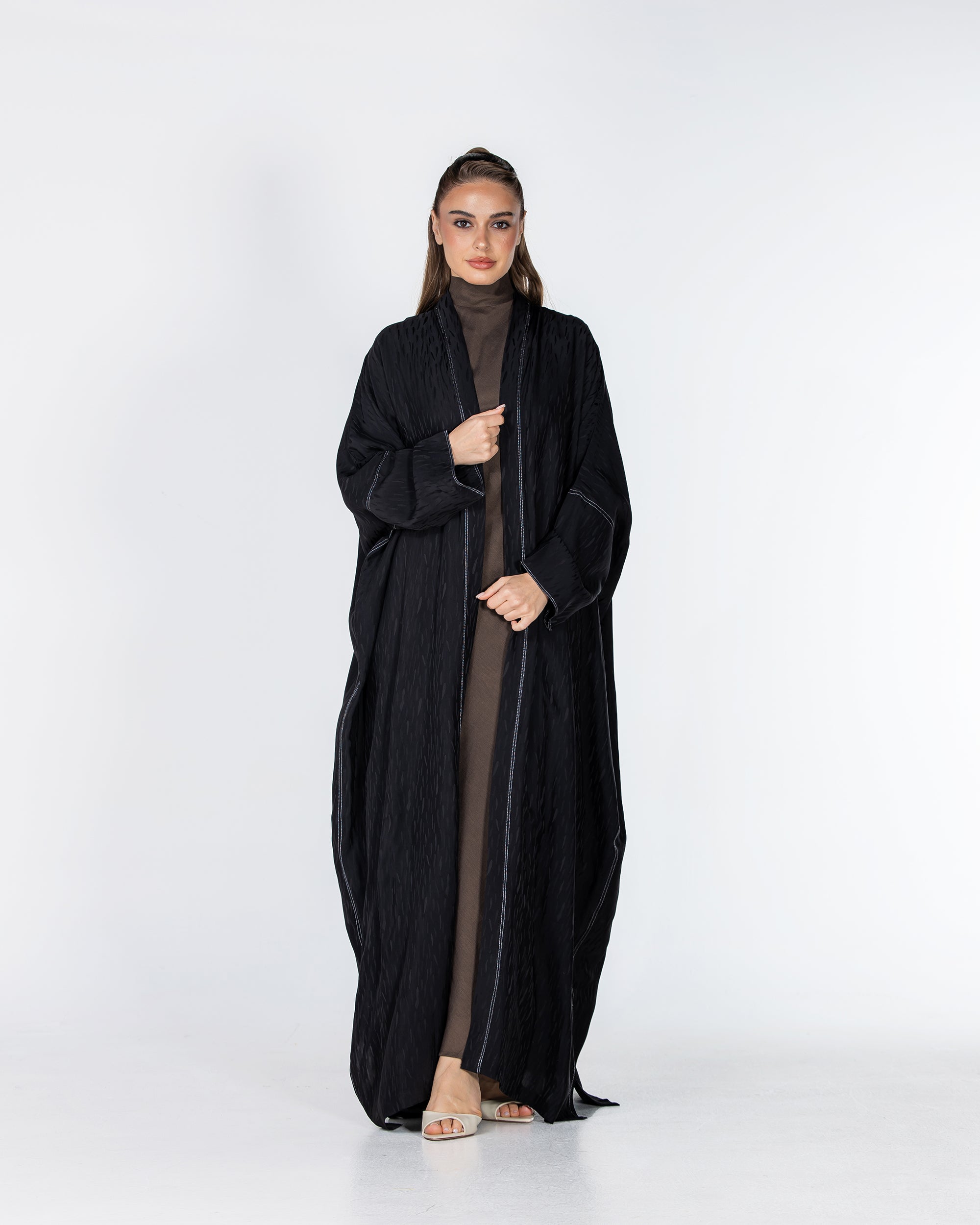Copper 2.0 – Woven Viscose Linen Bisht Abaya