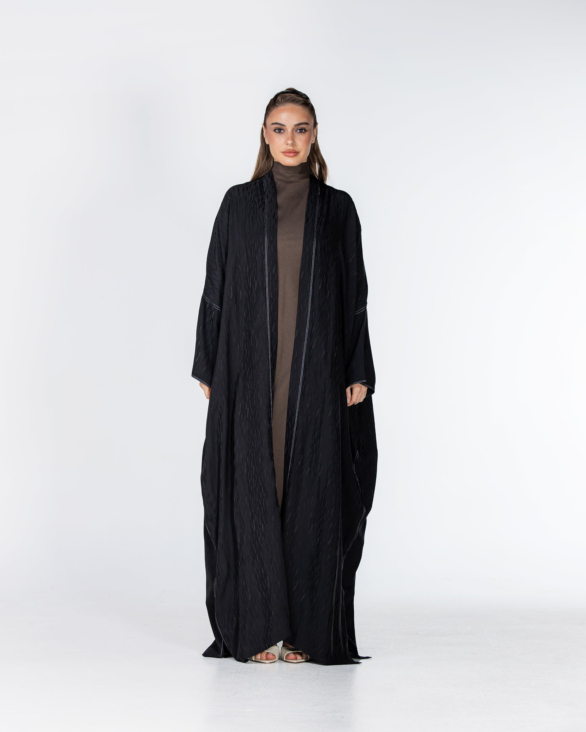 Copper 2.0 – Woven Viscose Linen Bisht Abaya