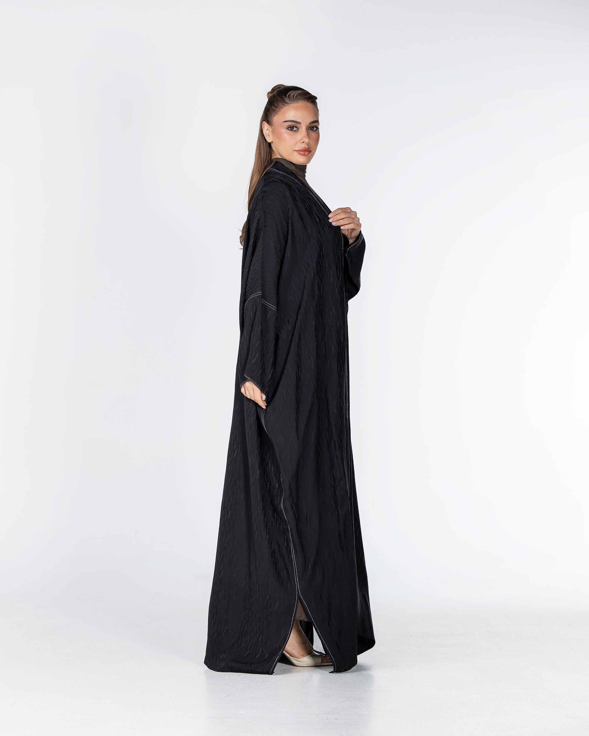 Copper 2.0 – Woven Viscose Linen Bisht Abaya