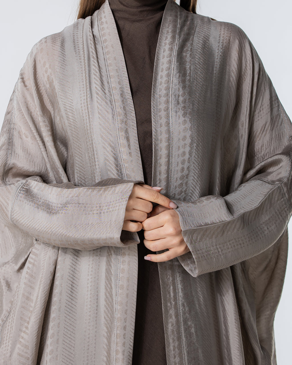 Copper 2.0 – Woven Viscose Linen Bisht Abaya