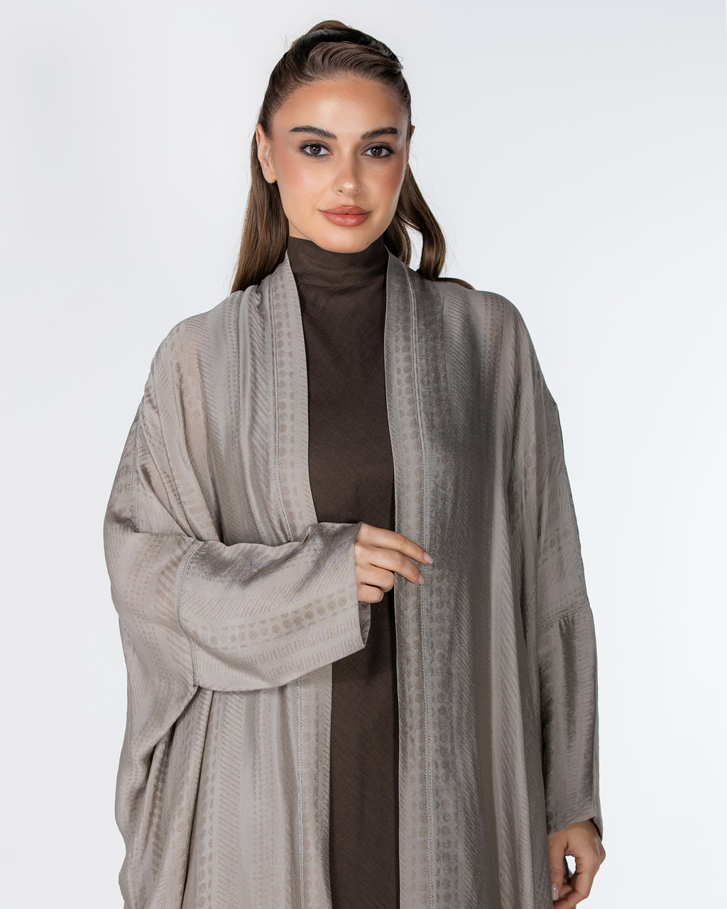 Copper 2.0 – Woven Viscose Linen Bisht Abaya