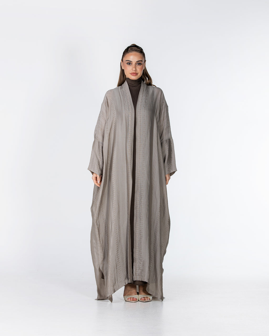Copper 2.0 – Woven Viscose Linen Bisht Abaya