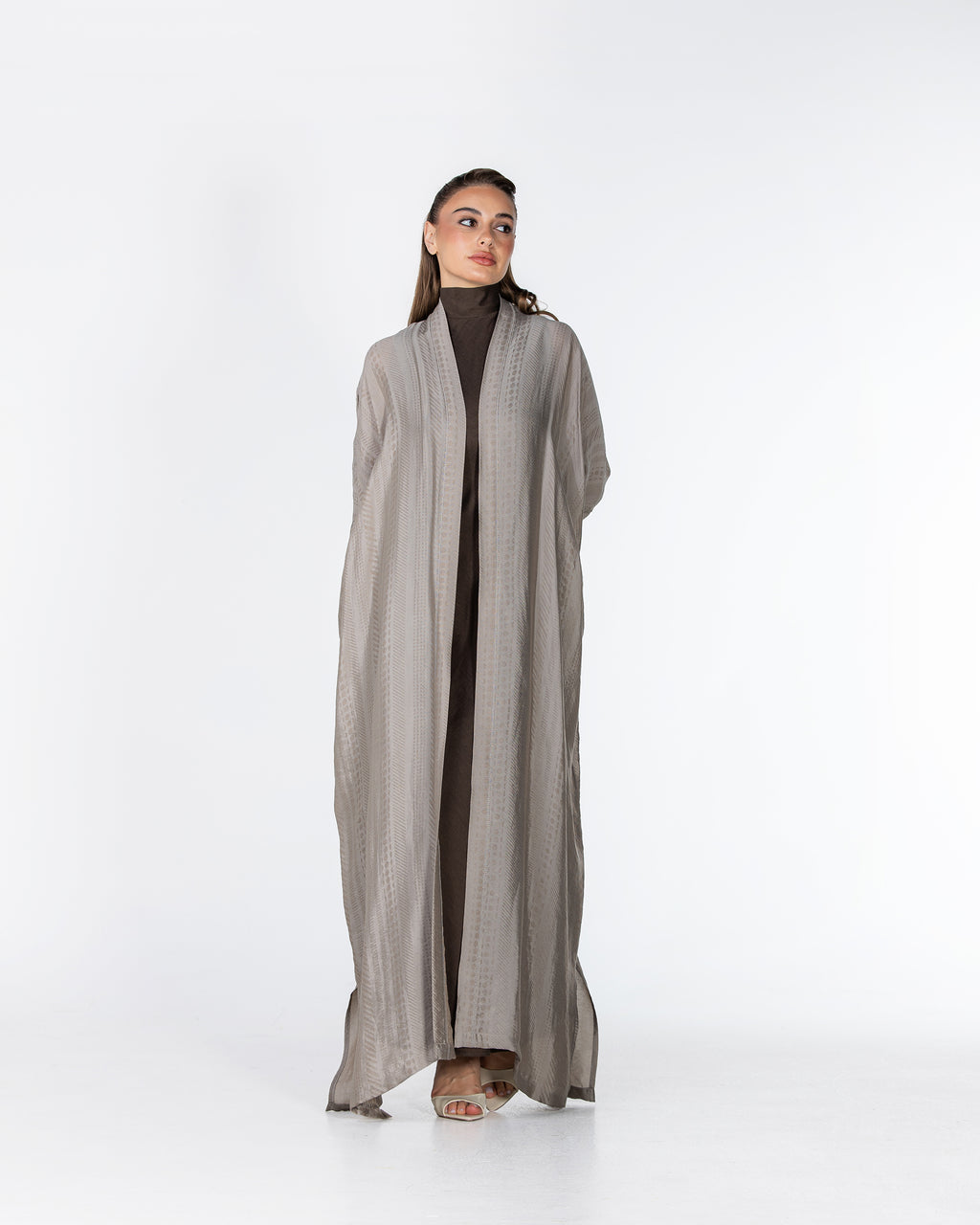 Copper 2.0 – Woven Viscose Linen Bisht Abaya