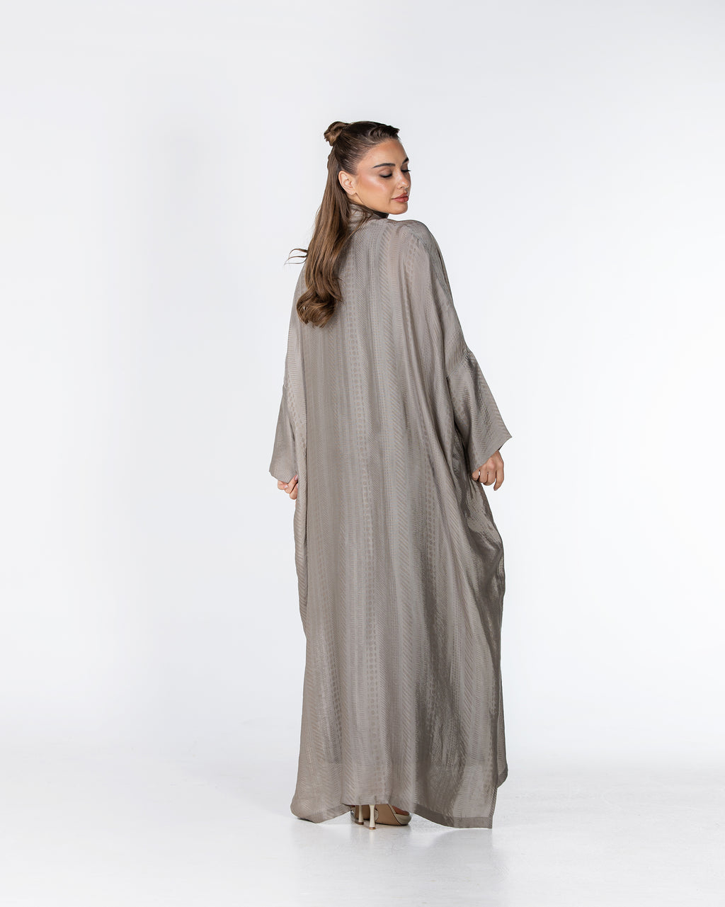 Copper 2.0 – Woven Viscose Linen Bisht Abaya