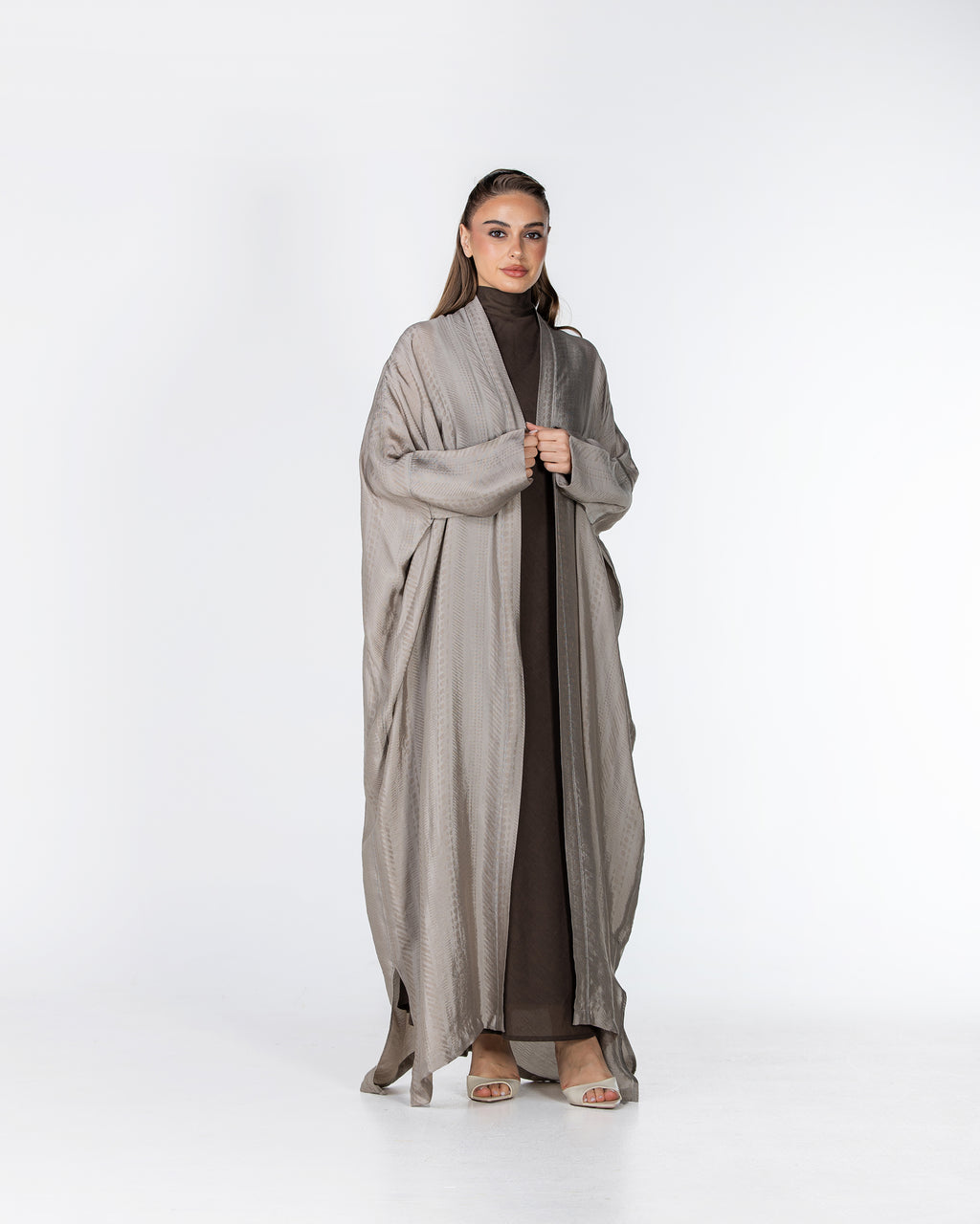 Copper 2.0 – Woven Viscose Linen Bisht Abaya