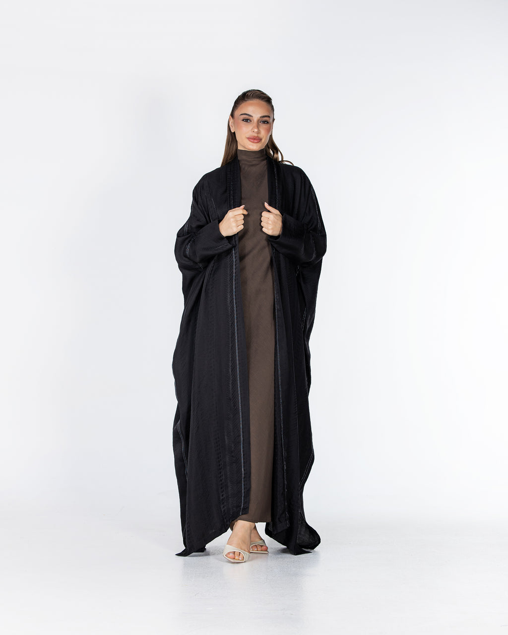 Copper 2.0 – Woven Viscose Linen Bisht Abaya