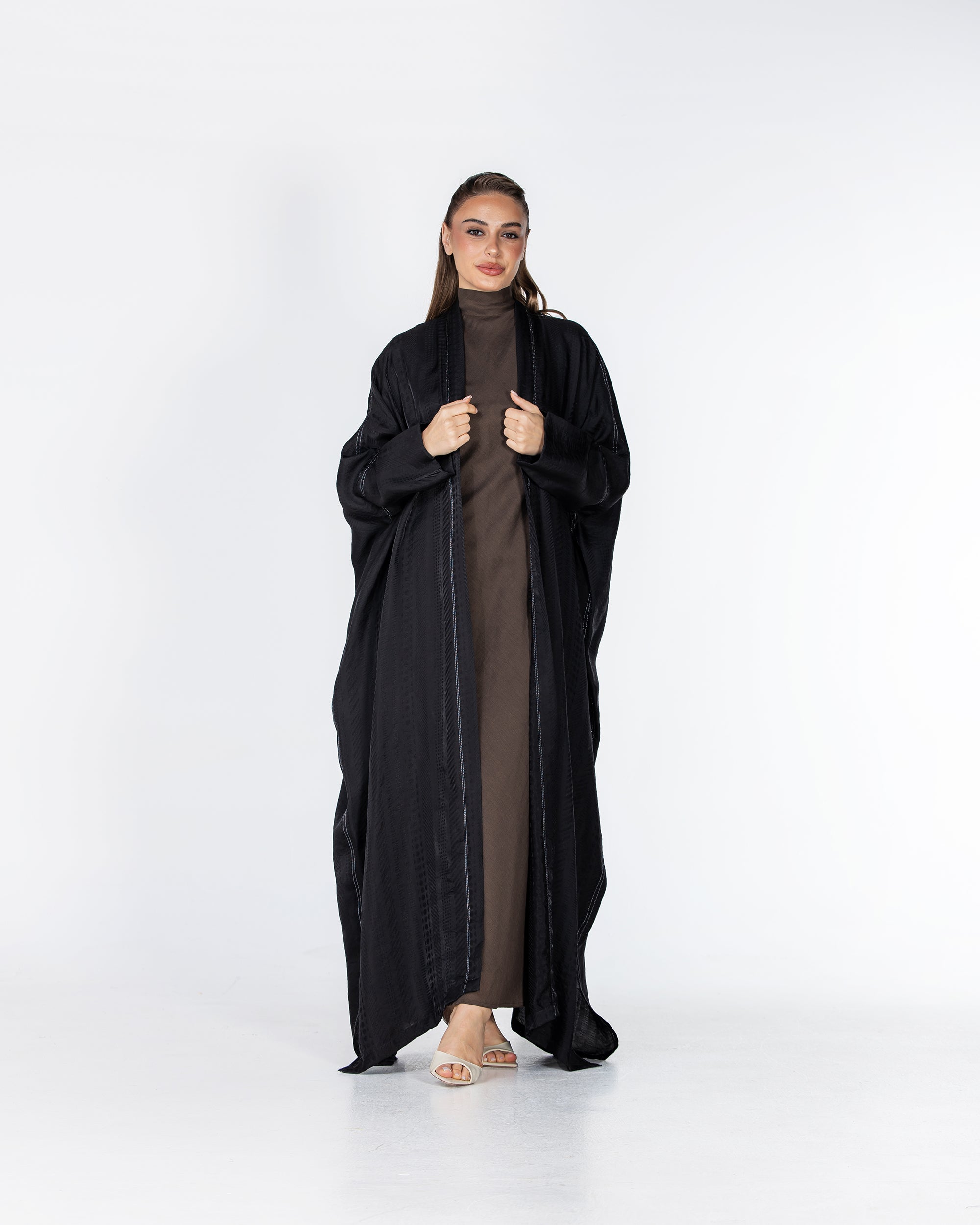 Copper 2.0 – Woven Viscose Linen Bisht Abaya