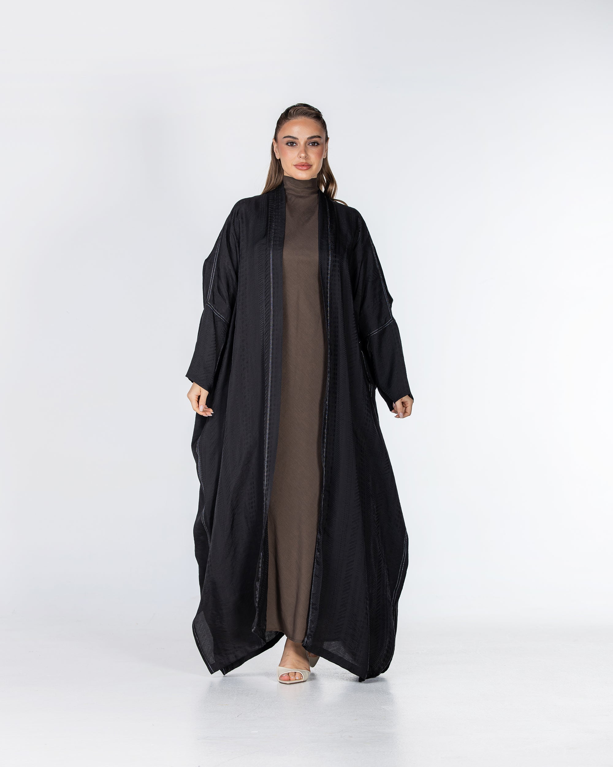 Copper 2.0 – Woven Viscose Linen Bisht Abaya