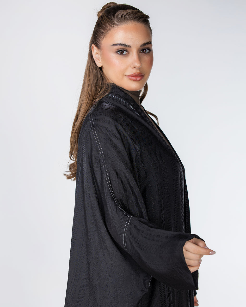 Copper 2.0 – Woven Viscose Linen Bisht Abaya