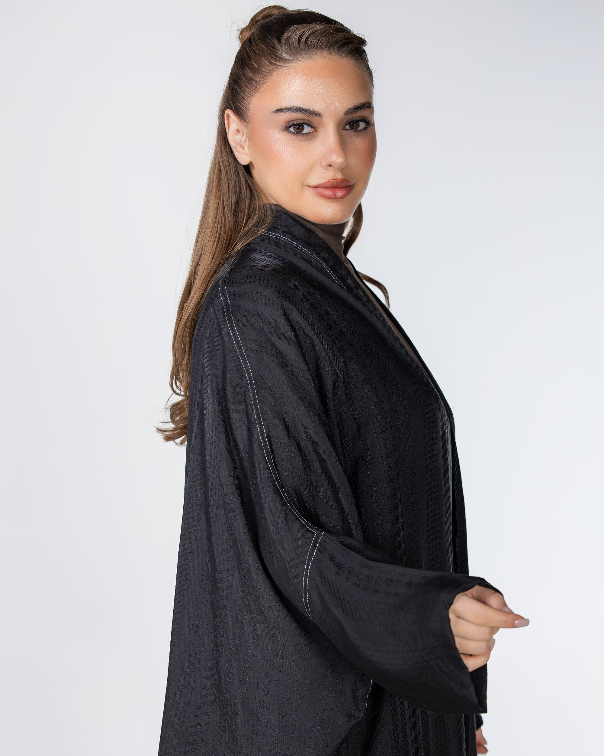 Copper 2.0 – Woven Viscose Linen Bisht Abaya