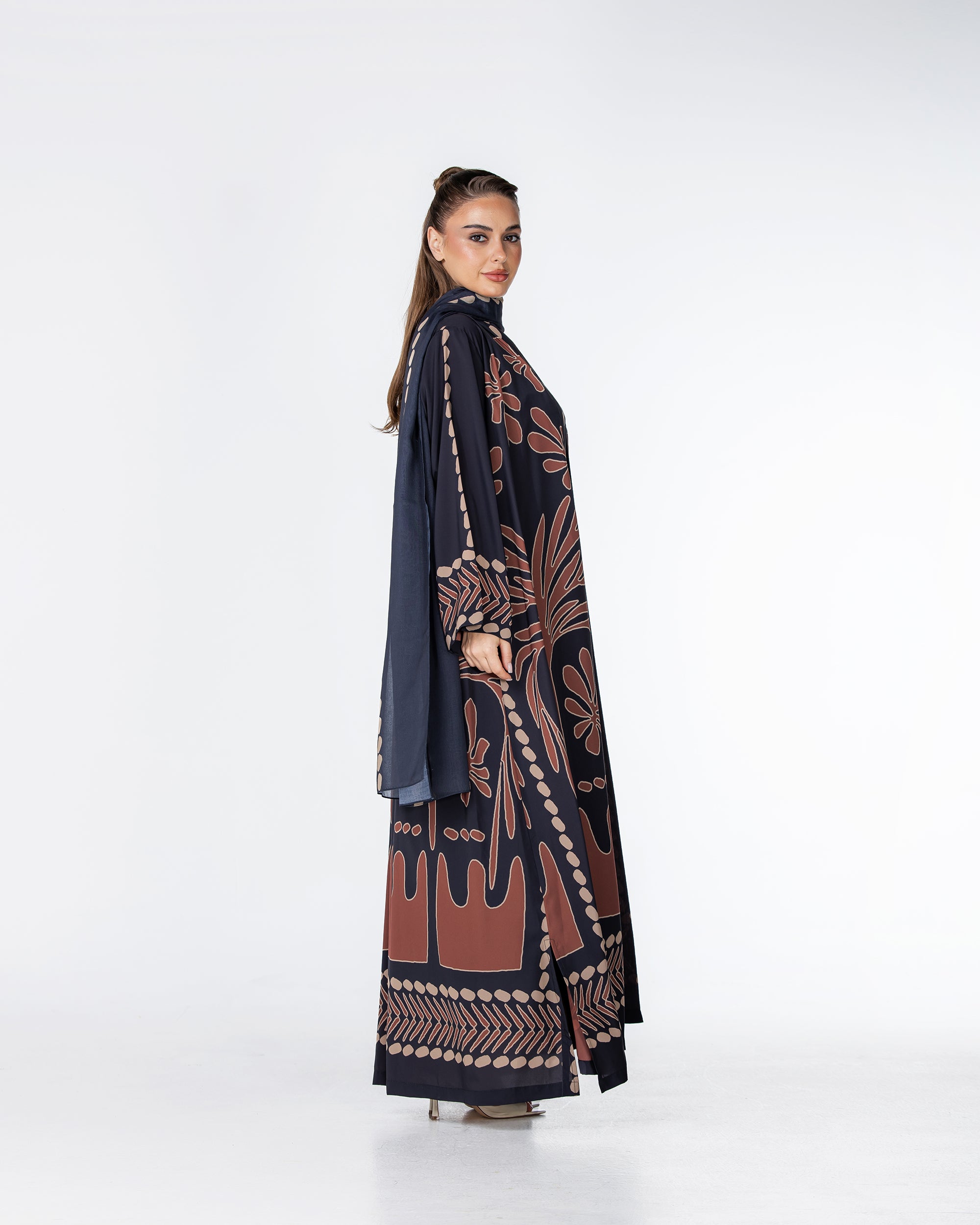 Botanika - Printed Crepe Abaya