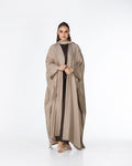 Starlight Lux – Silky Crinkle Bisht Kaftan