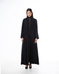Clara Lux – Textured Washed Silk Flared Abaya
