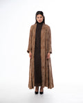 Clara Lux – Textured Washed Silk Flared Abaya