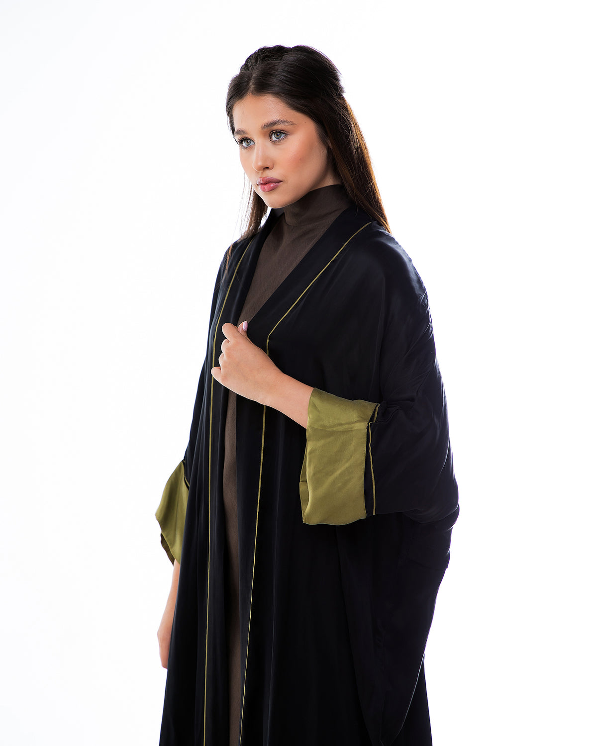 Haze – Washed Silk Kaftan Abaya