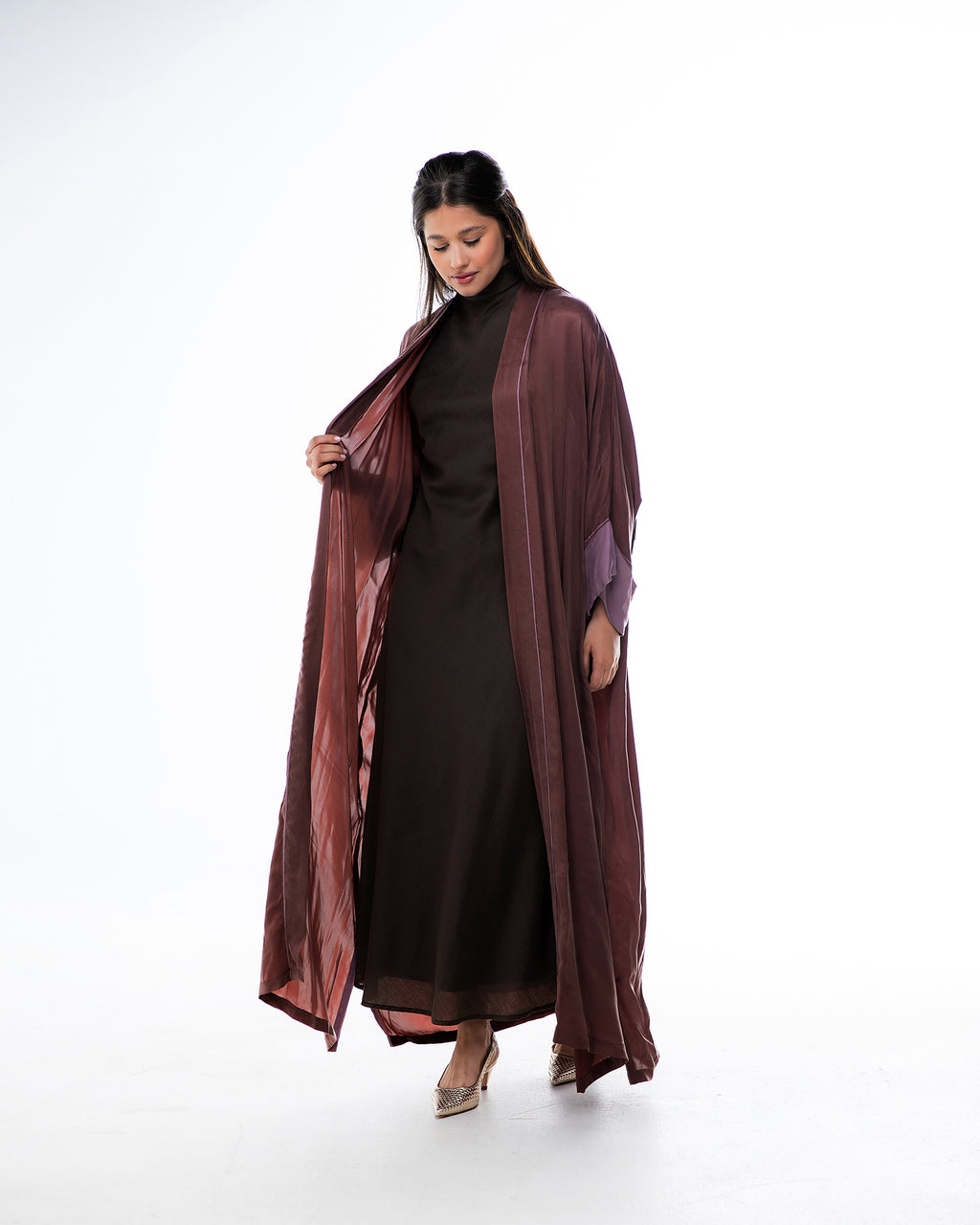 Haze – Washed Silk Kaftan Abaya
