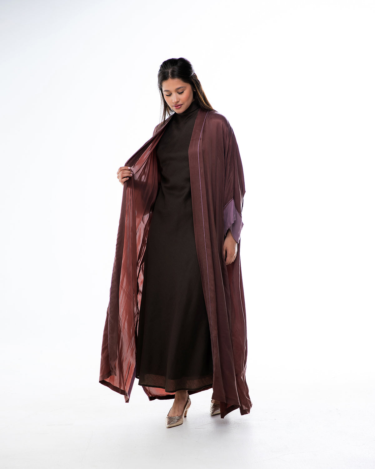 Haze – Washed Silk Kaftan Abaya