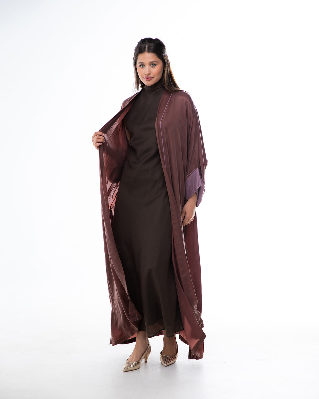 Haze – Washed Silk Kaftan Abaya