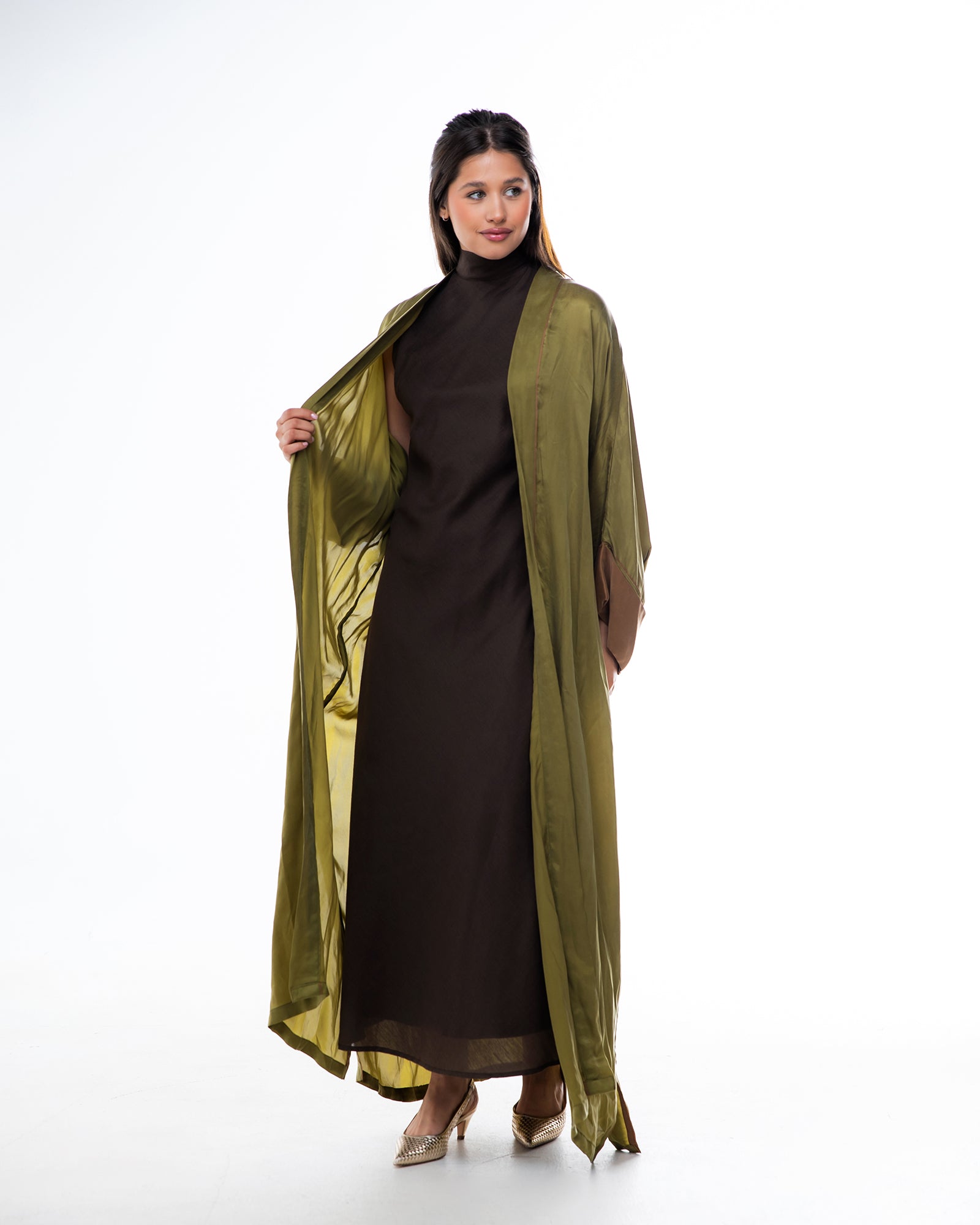 Haze – Washed Silk Kaftan Abaya