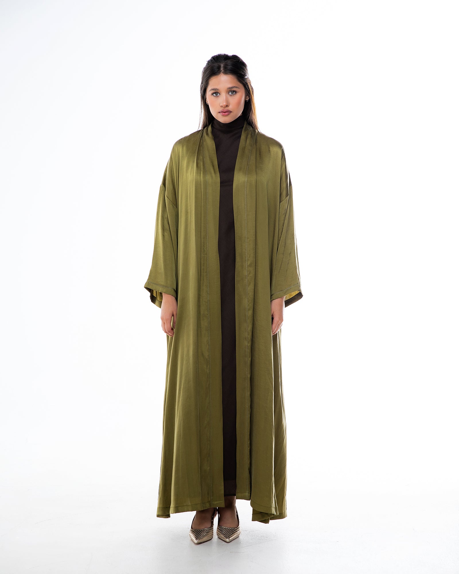 Earth - Washed Silk A-Line Abaya