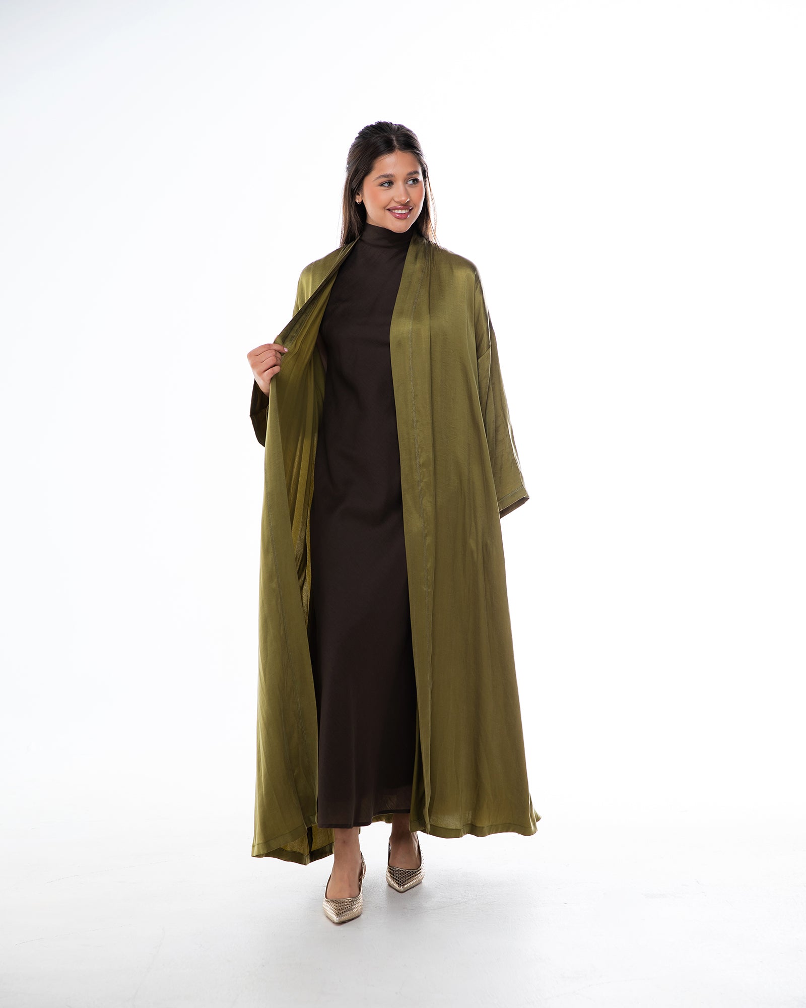 Earth - Washed Silk A-Line Abaya