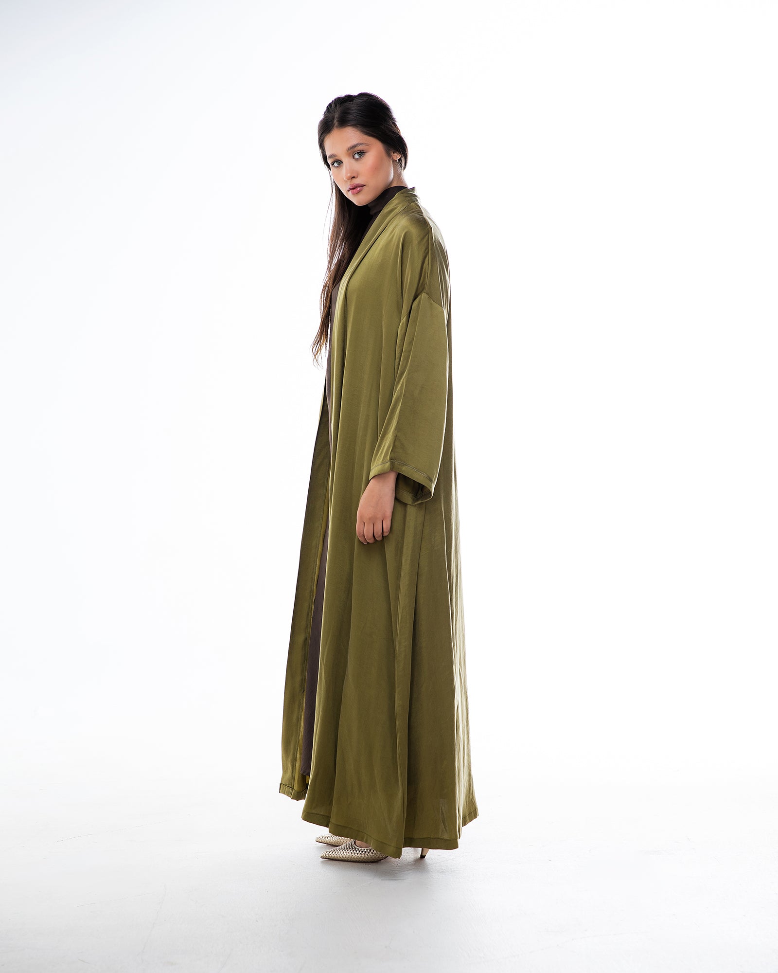 Earth - Washed Silk A-Line Abaya