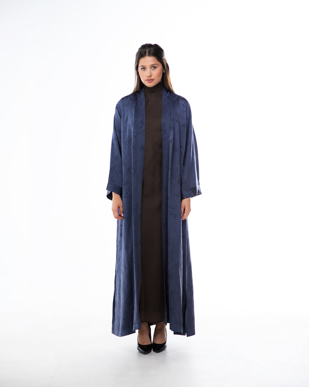 Brass Lux – Printed Silk Viscose Abaya