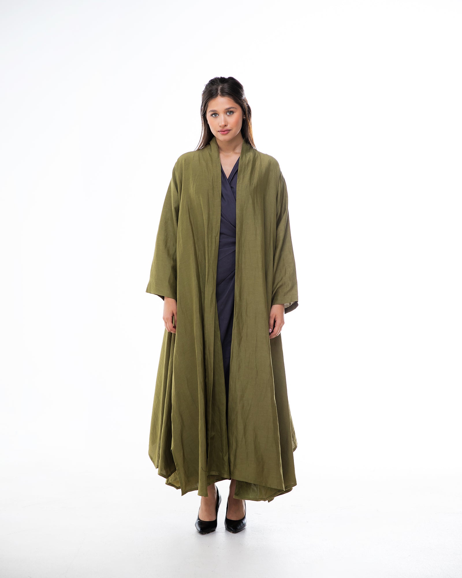 Sylvia Lux – Asymmetrical Linen Abaya