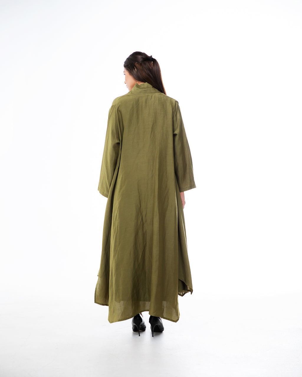 Sylvia Lux – Asymmetrical Linen Abaya