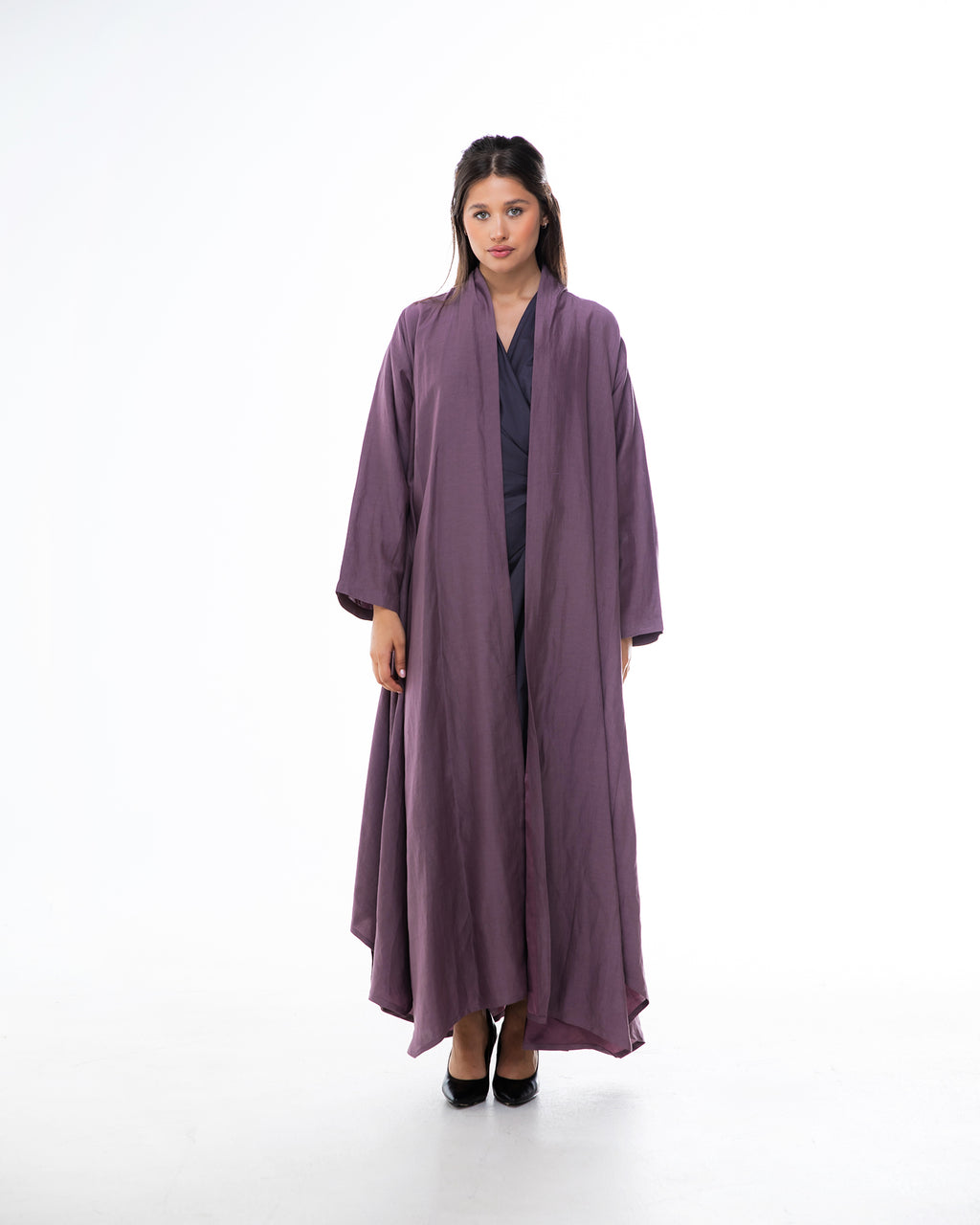Sylvia Lux – Asymmetrical Linen Abaya