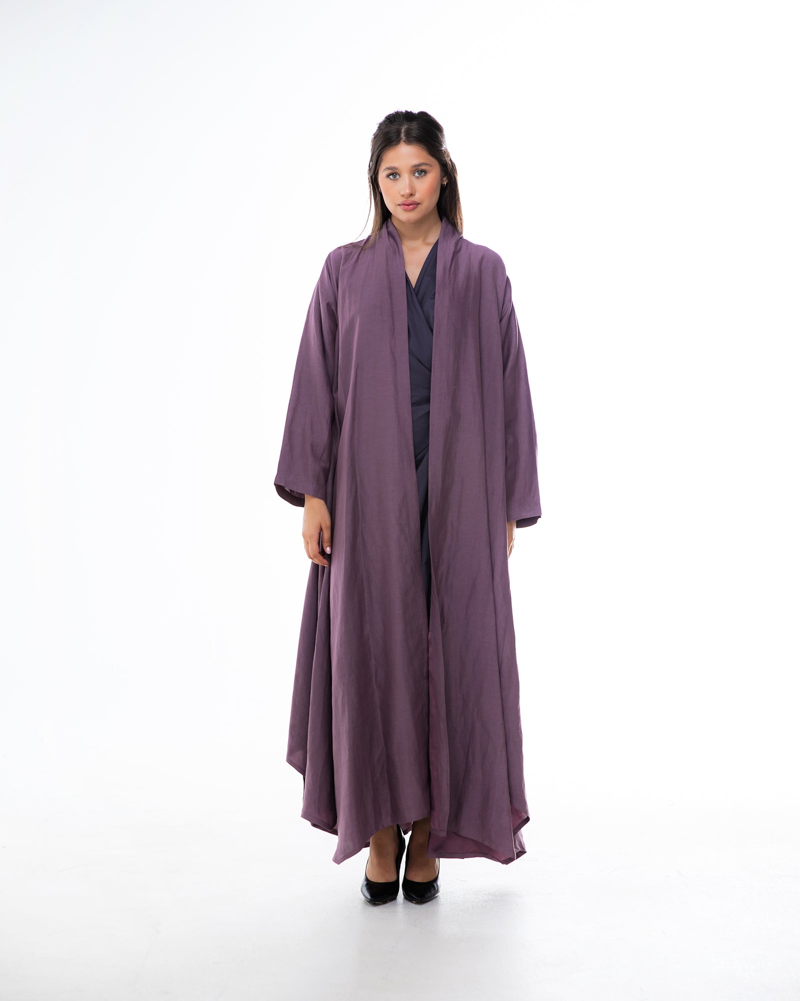 Sylvia Lux – Asymmetrical Linen Abaya