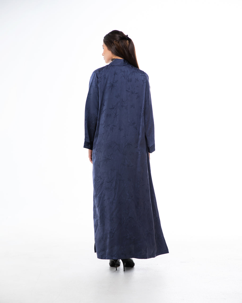 Brass Lux – Printed Silk Viscose Abaya