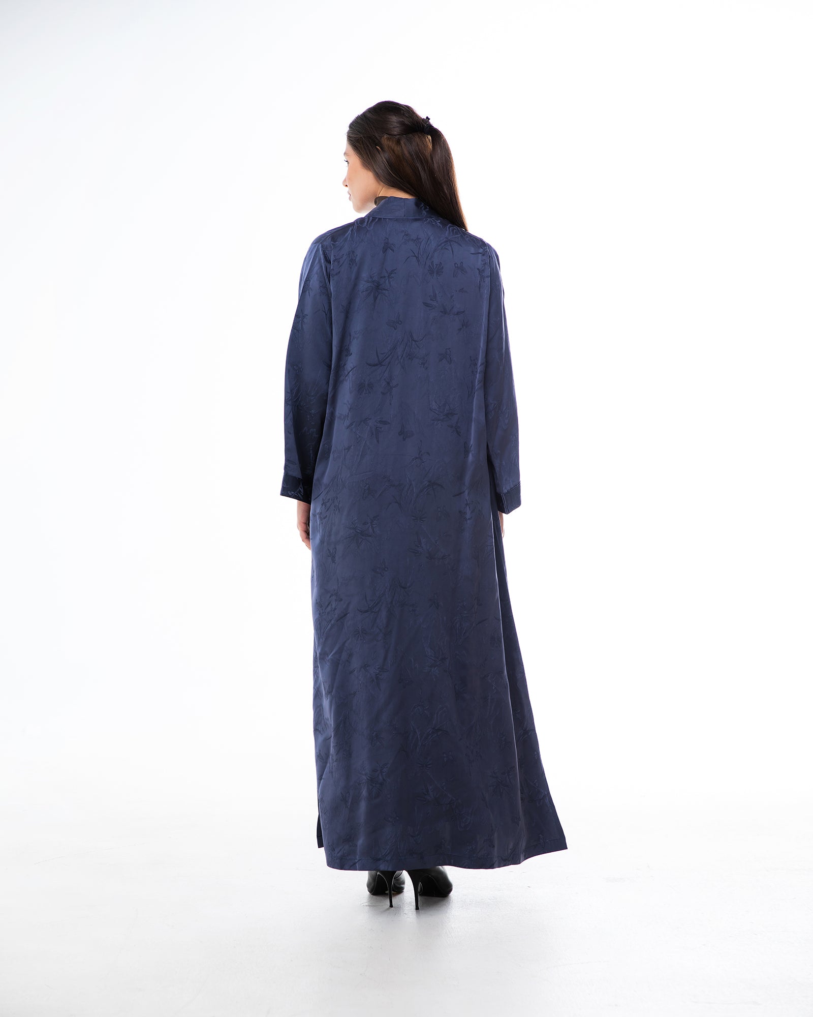 Brass Lux – Printed Silk Viscose Abaya
