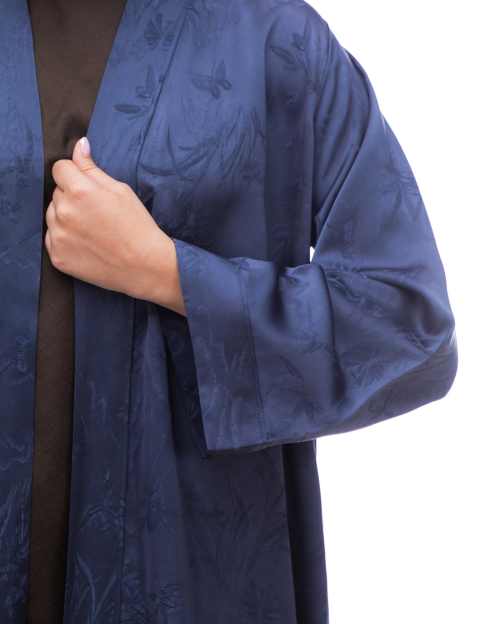 Brass Lux – Printed Silk Viscose Abaya