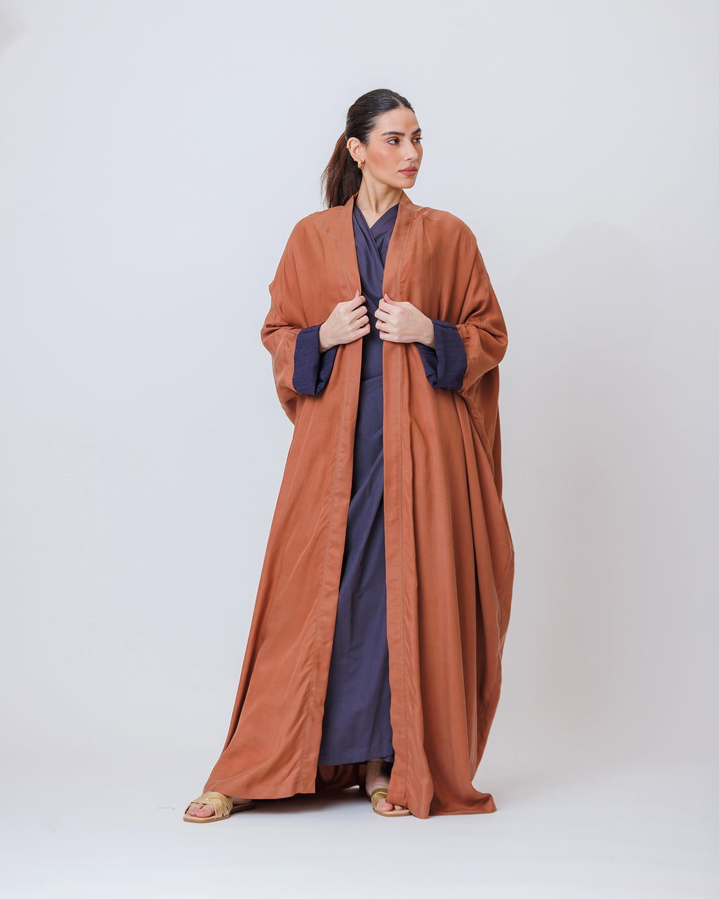  Aram - Washed Silk Abaya 