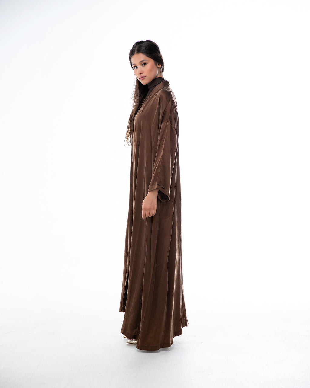 Earth - Washed Silk A-Line Abaya