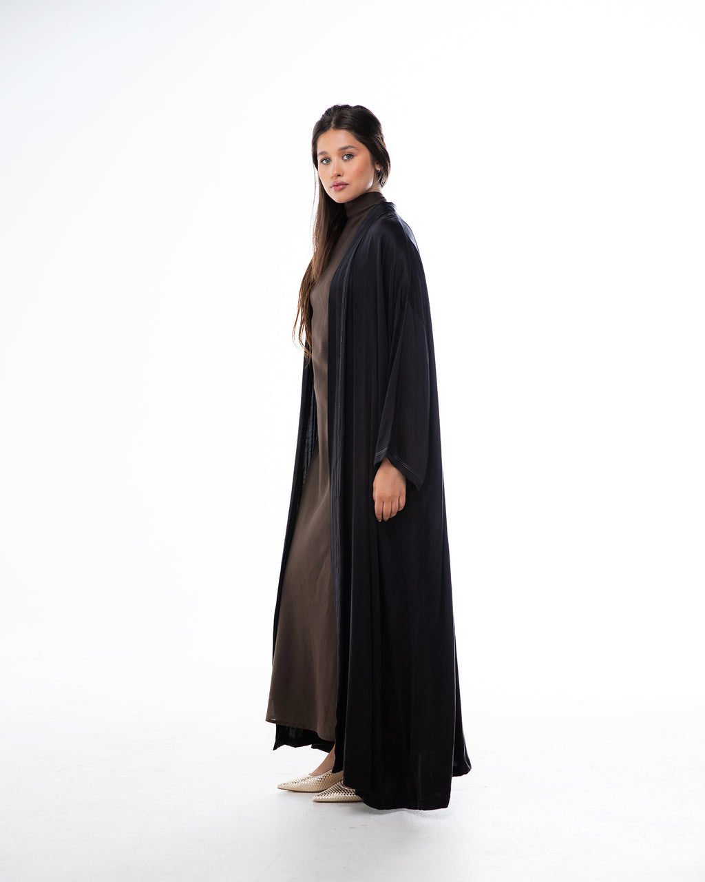 Earth - Washed Silk A-Line Abaya