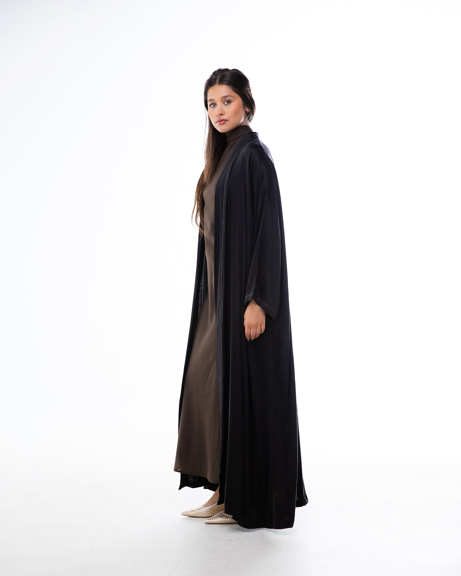 Earth - Washed Silk A-Line Abaya