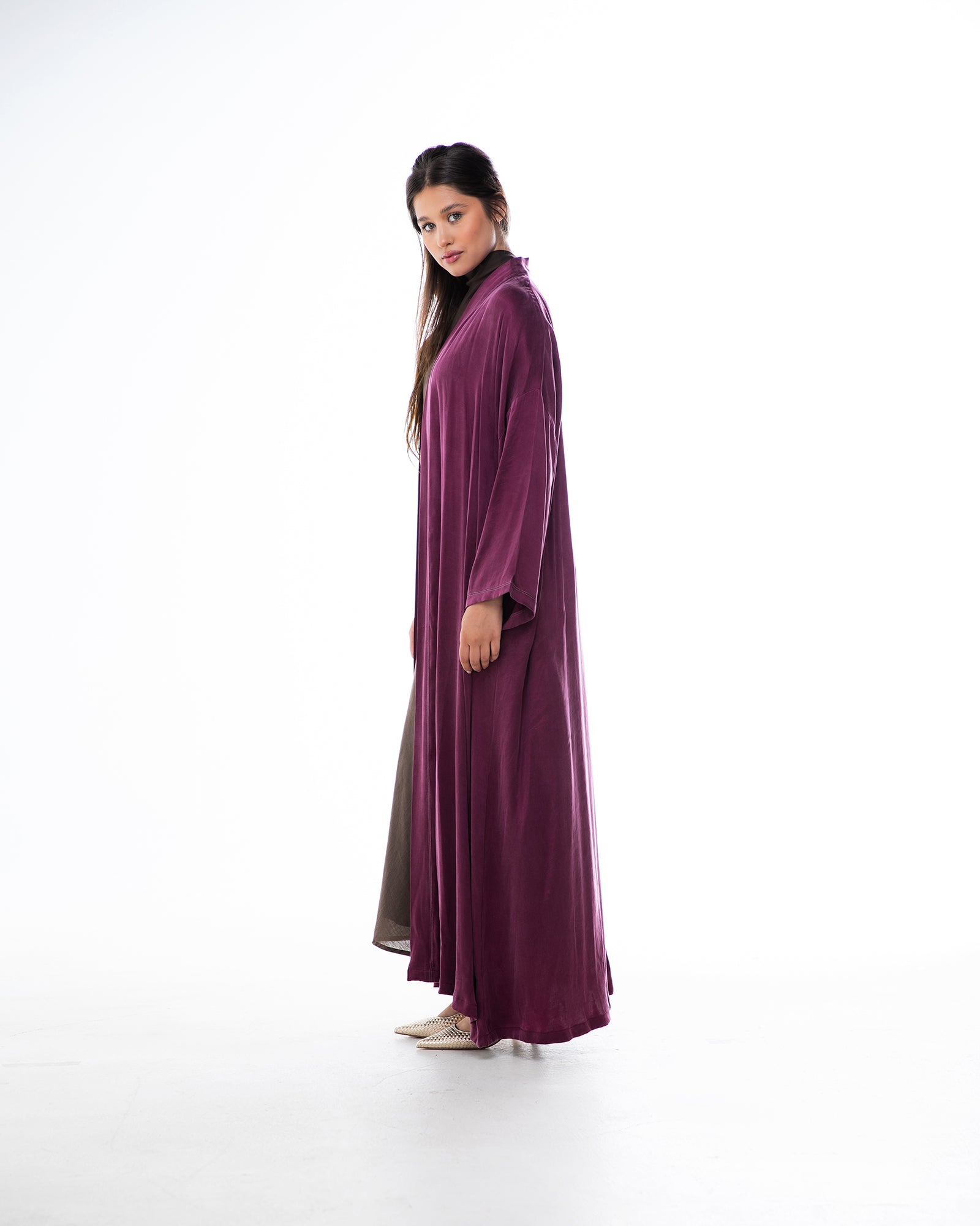 Earth - Washed Silk A-Line Abaya