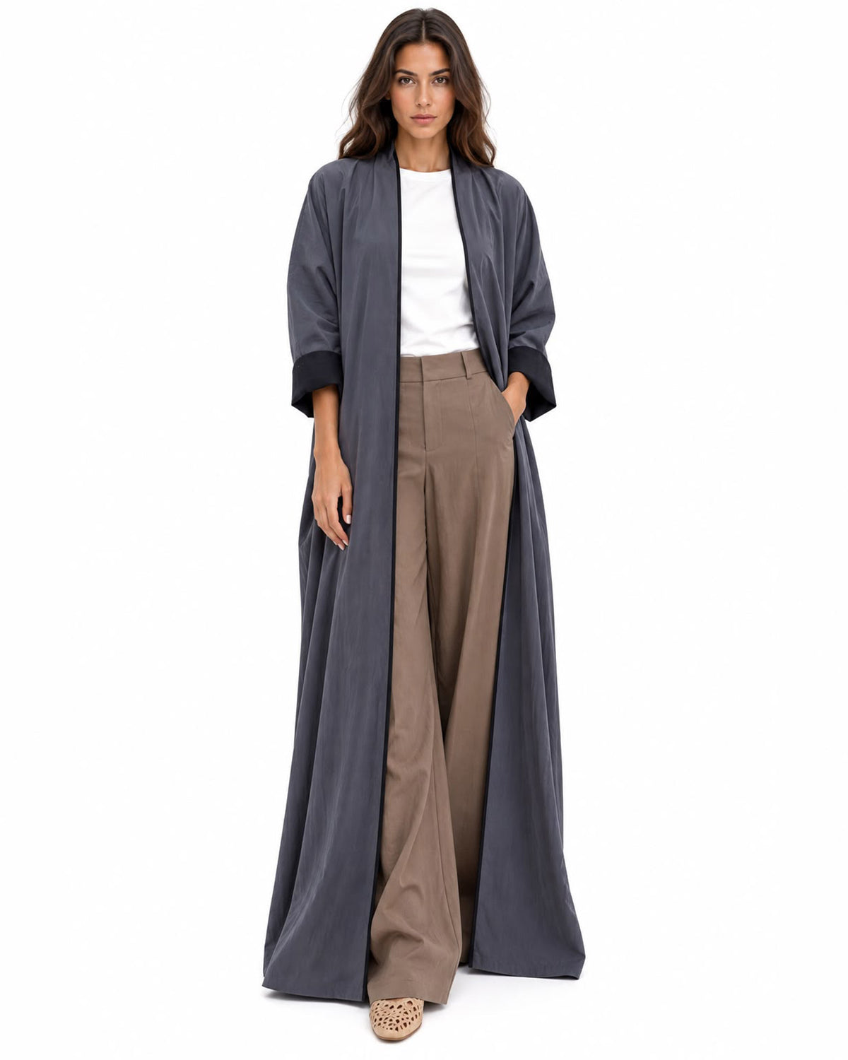 Classico – Washed Linen Kaftan Abaya