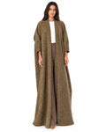 Sunset – Crinkle Viscose Linen Bisht Abaya
