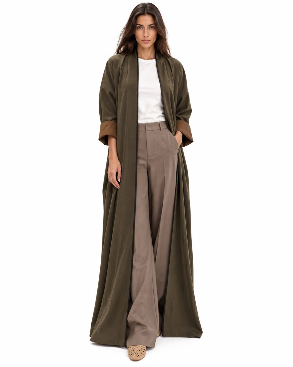 Classico – Washed Linen Kaftan Abaya